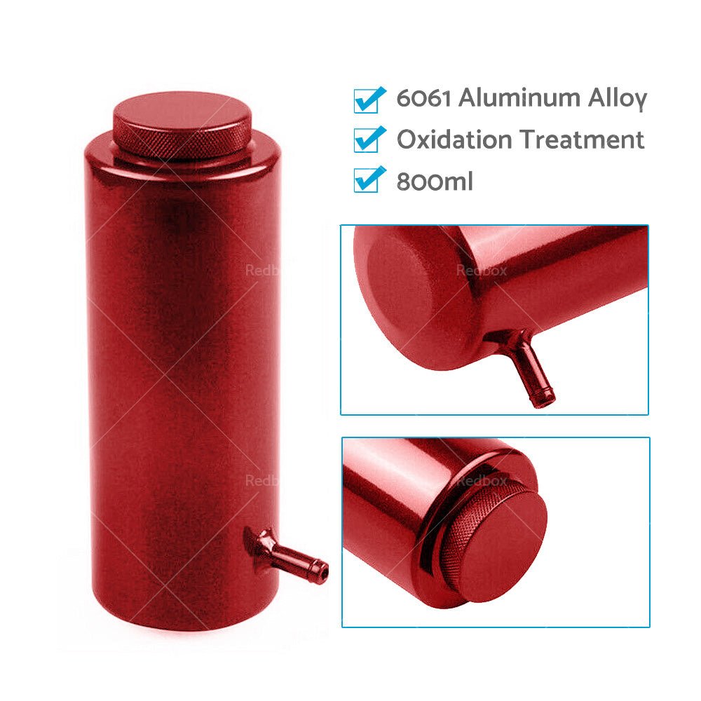 800ml Red Overflow Catch Tank Radiator Coolant Expansion Tank Bottle Header - Frazy's Auto Parts