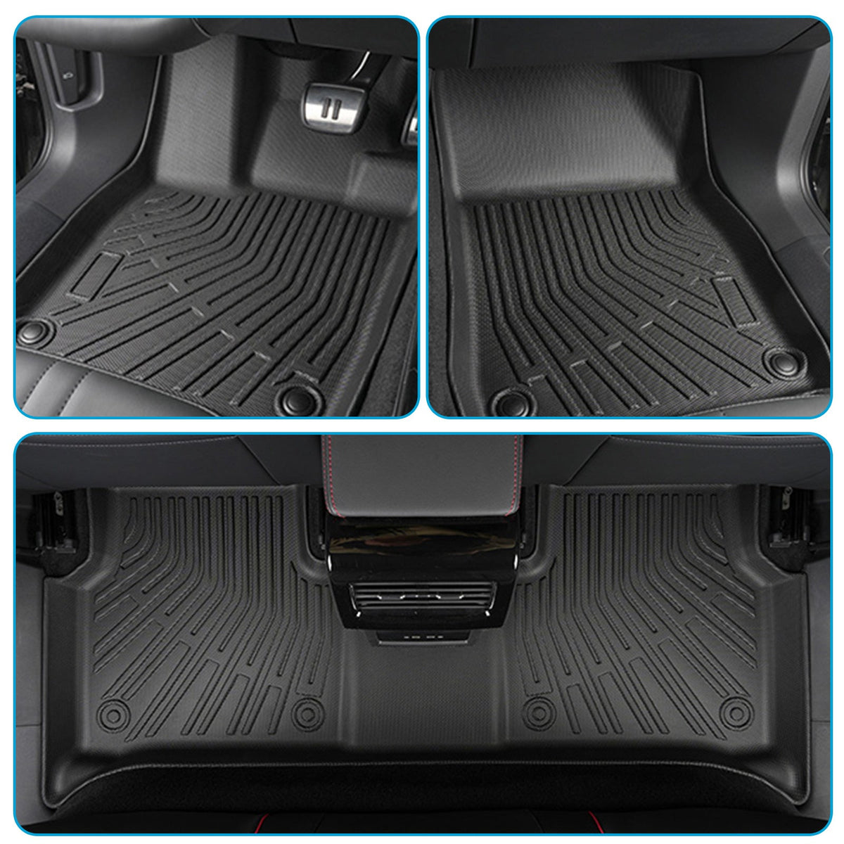 Floor Boot Mats Kit 3D All-Weather Suitable For Nissan X-Trail 22-On T33 e--2