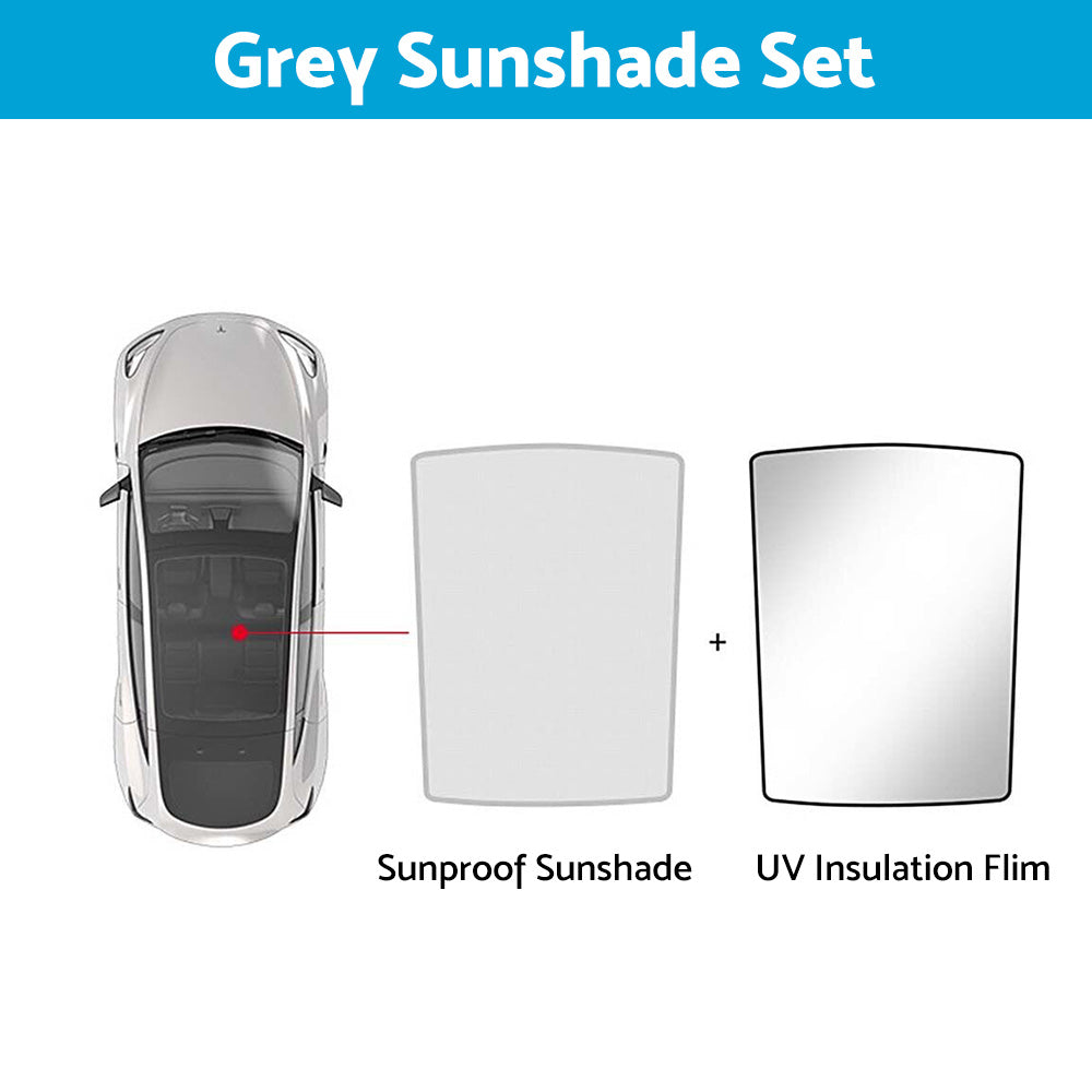 Sunroof & Window Sunshade UV Film Suitable For Tesla Model Y Front & Rear Windshield-1