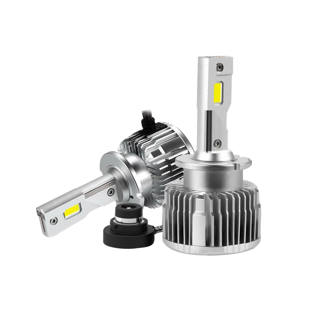 Pair of D2S LED Headlight Bulbs HID Conversion Kit 6000K White Plug  and  Play 90W-0