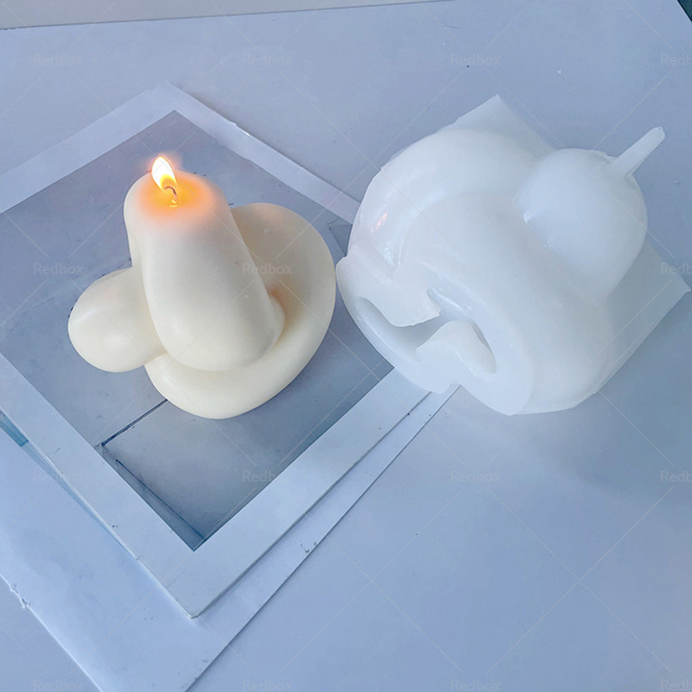Large Spiral Knot Candle Mold Silicone for Gypsum Aromatherapy Rope Ball Twisted-2