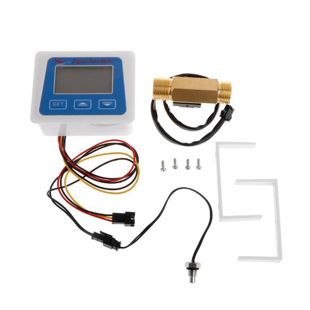 Digital LED Turbine Gauge Suitable For Kerosene, Fuel & Water Flow – 1″ or 2″ Sensor Meter-0