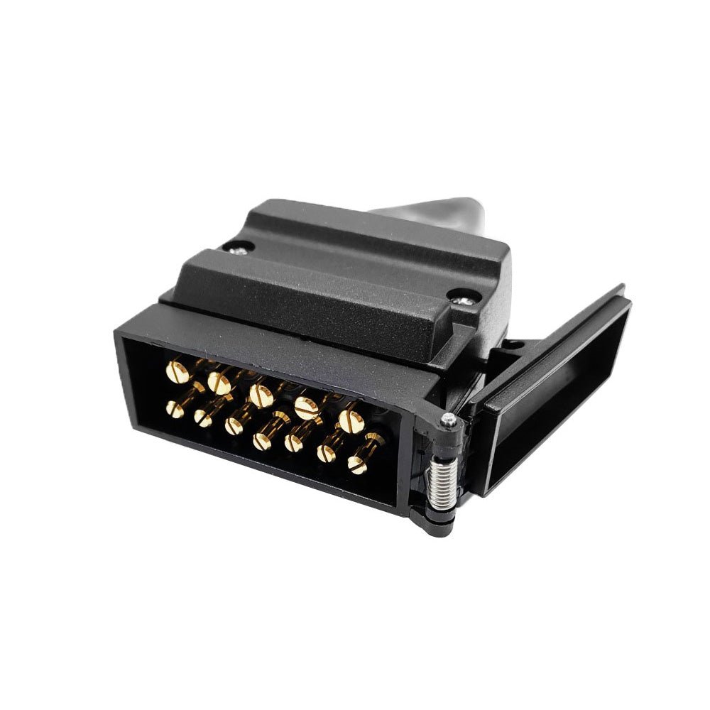 82171BL 12 Pin Flat Connector Plug Suitable For Trailer Caravan Boat Vehicle - Frazy's Auto Parts