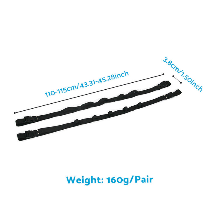 2pcs Car Fishing Rod Holder Mounted Storage Rack Vehicle Belt Strap Carrier-0