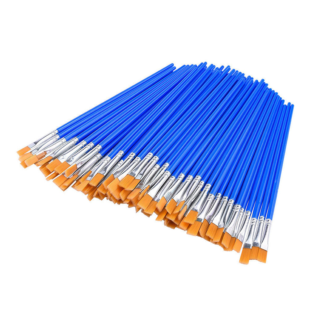 Flat Paint Brushes Set 50-200x Suitable For Detail Painting Craft Art and Gift Applications-1