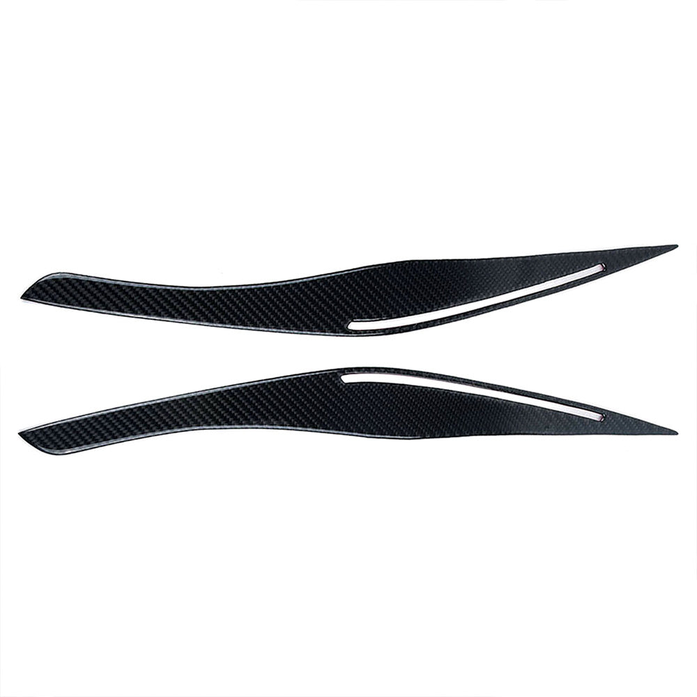 Carbon Fiber Headlight Eyebrow/Eyelids Cover Trim Suitable For BMW E90/E91 328i & 335i-0