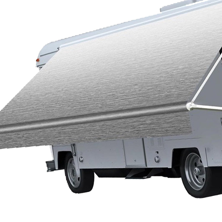 PVC Vinyl Awning Fabric Gray Fade 13-16FT Suitable For RV Caravan Trailer Camper-1
