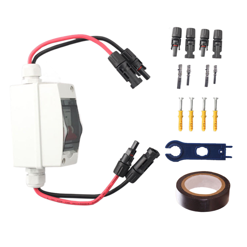 PV Isolator Switch DC 500V 32A IP65 Disconnect Circuit Breaker Suitable for Solar-Panels-0