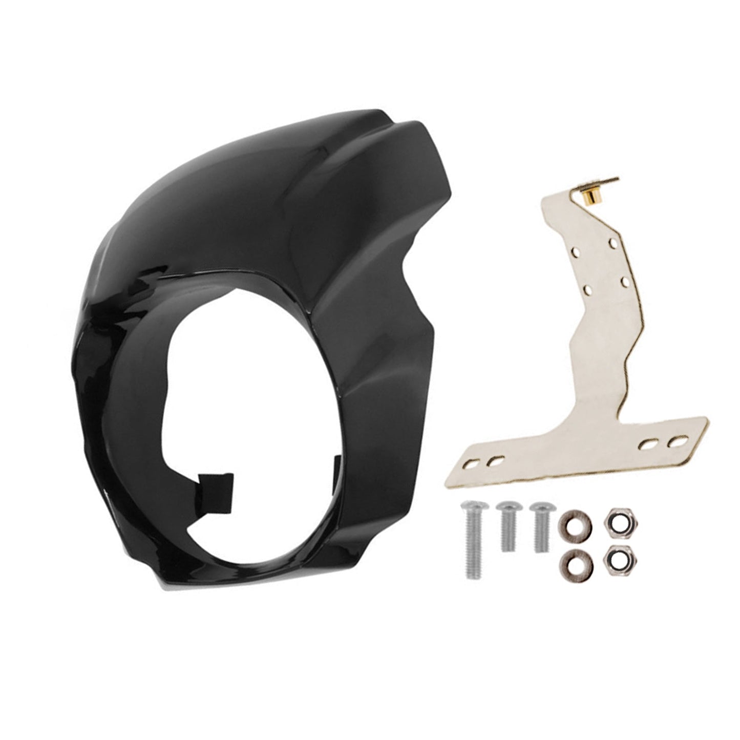 1x Front Headlight Fairing Cover Mask Suitable for Harley Softail Breakout 18-23-0
