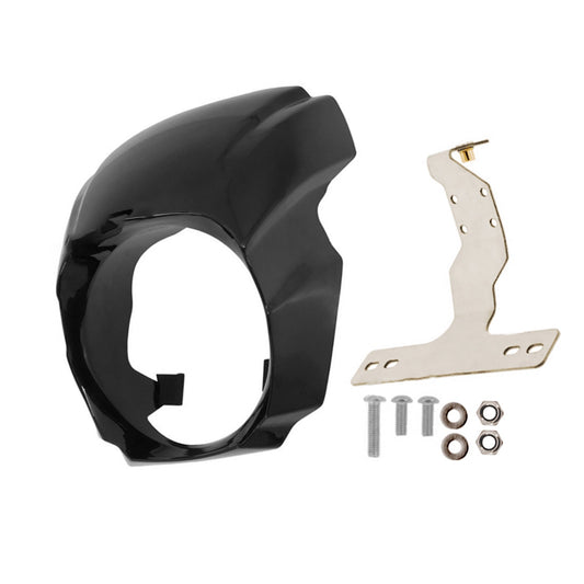 1x Front Headlight Fairing Cover Mask Suitable for Harley Softail Breakout 18-23-0