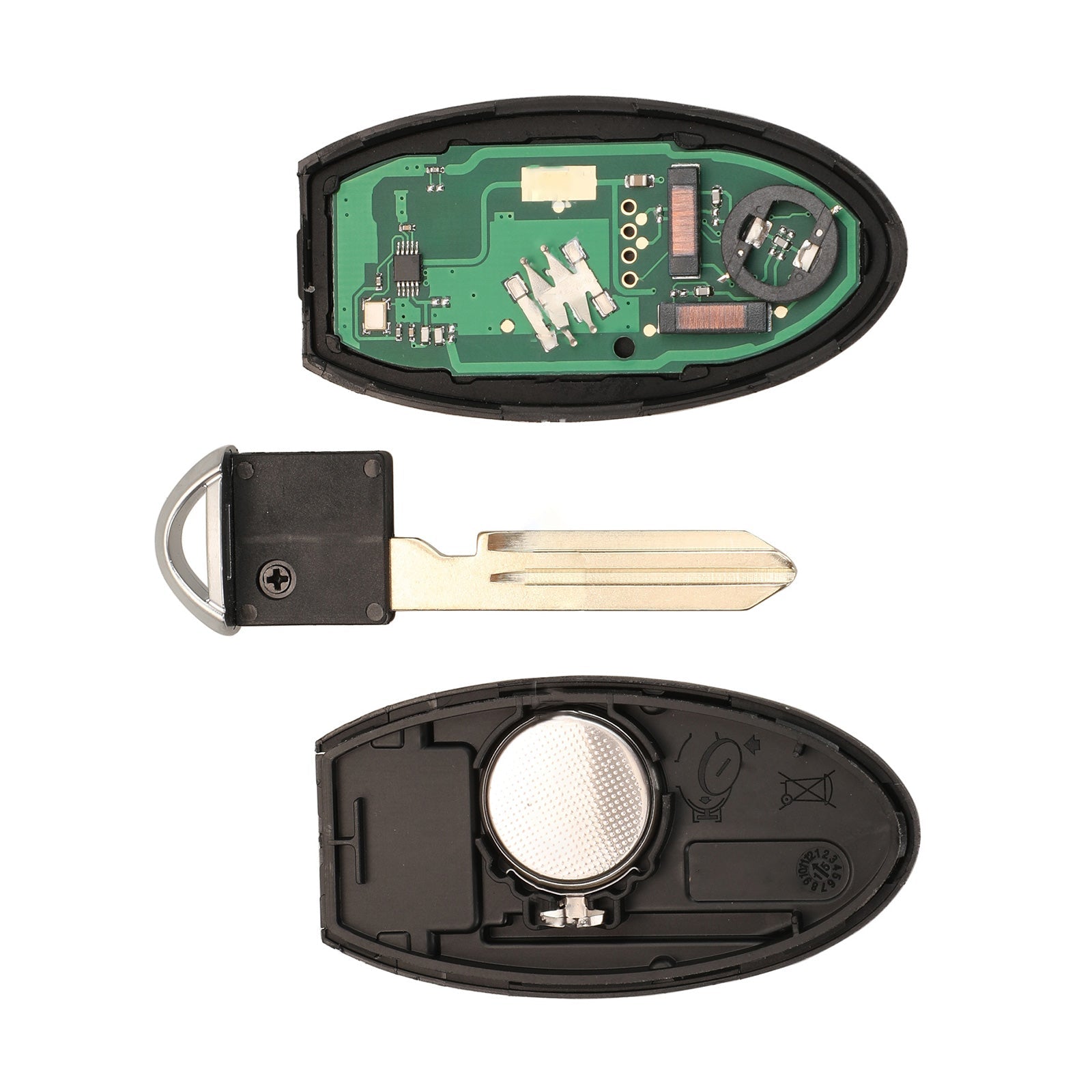 2x 433MHz 2 Buttons Chip Smart Remote Key Fob Suitable For Nissan Navara Cube-4