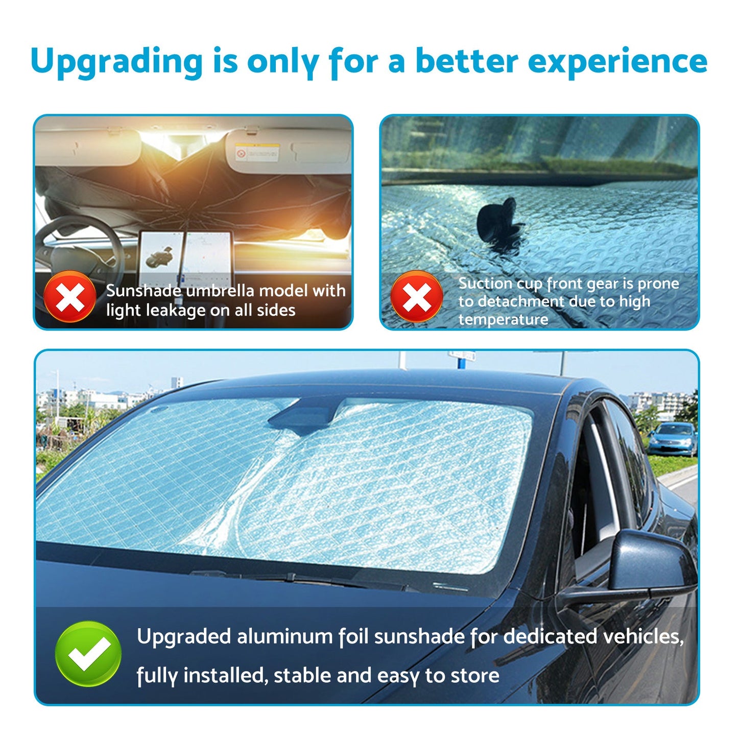 6-Layer Windscreen Sun Shade Suitable For MG MG3 2016-2024 With UV Protection-1