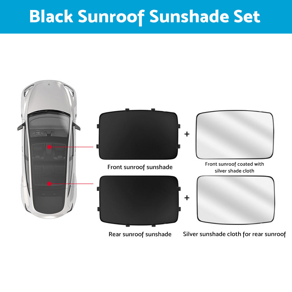 Glass Sunroof Shade Mesh Suitable For Tesla Model Y Sunroof Window UV Protection-7