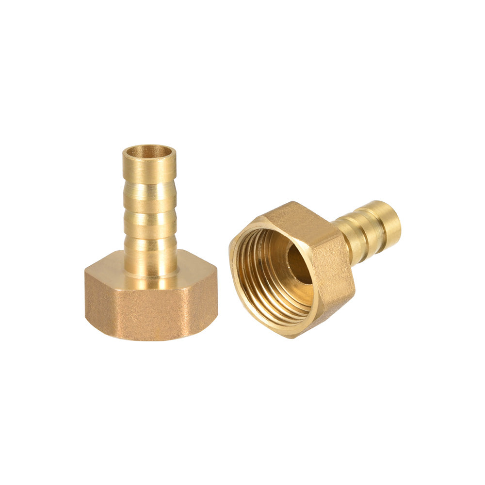 3x Brass Barb Pipe Fitting Coupler Connector 1/2BSP Female Thread to 12mm Hose-4