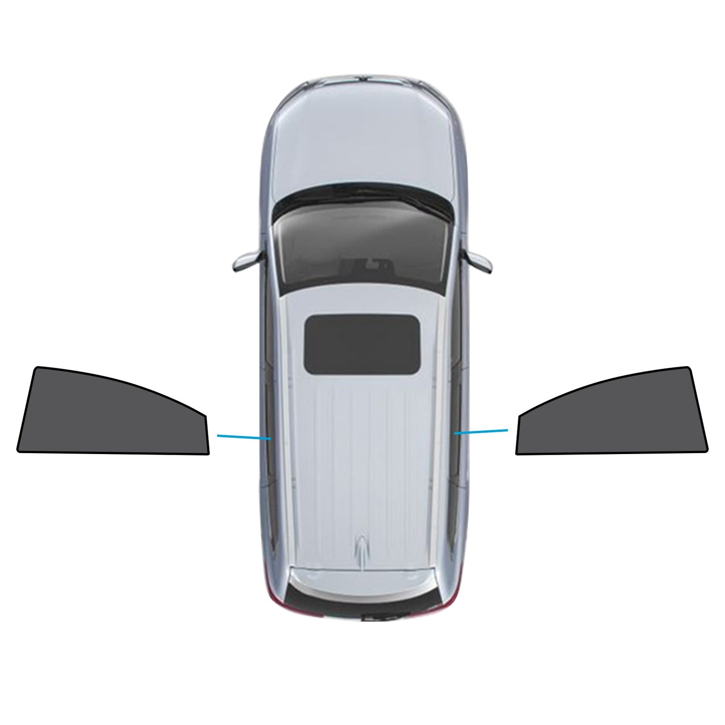 2x Car Window Shades Suitable For Mazda 6 GH 2nd Gen Liftback 2007-2012 UV Protection-1