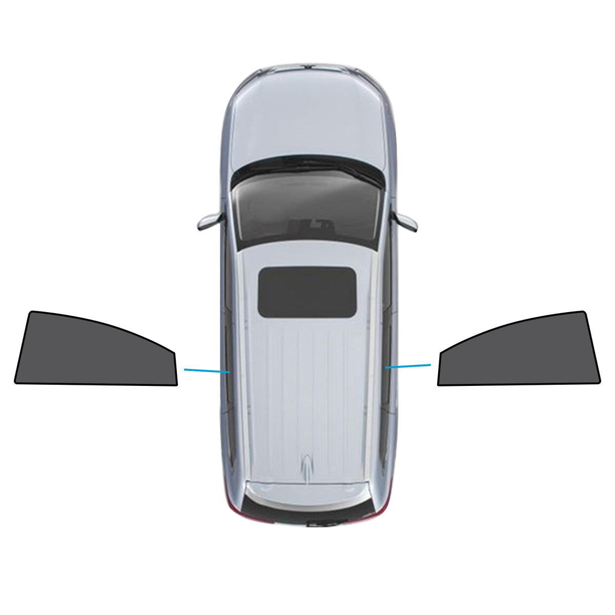 2x Car Window Shades Suitable For Mazda 6 GH 2nd Gen Liftback 2007-2012 UV Protection-1