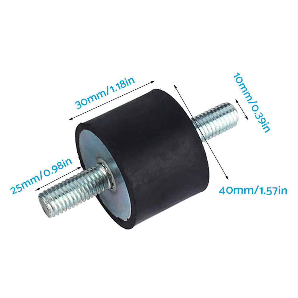 Car Bobbin 30*40mm 4PCS M10 Rubber Shock Absorber Anti Vibration Isolator Mounts-3