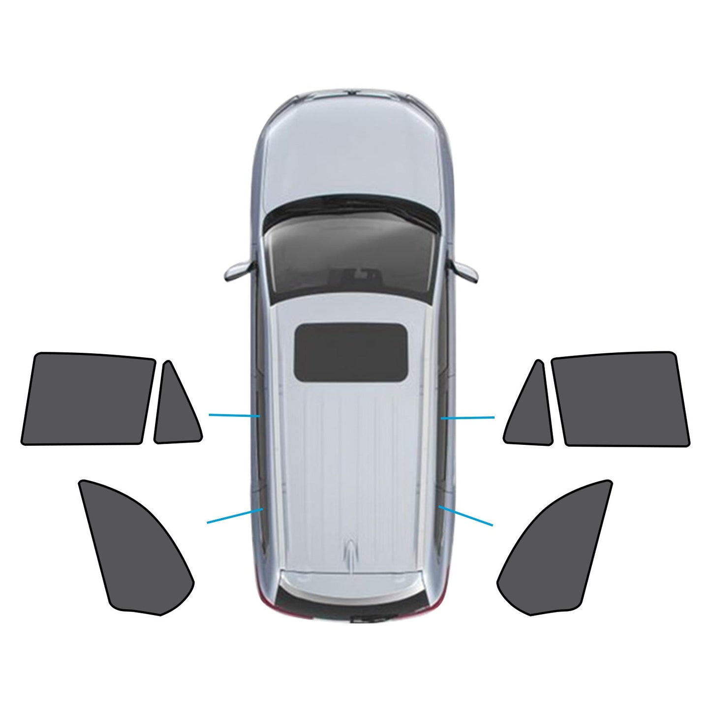 Car Window Magnetic Mesh Sun Shade Suitable For BMW X5 E70 2006-2013-2