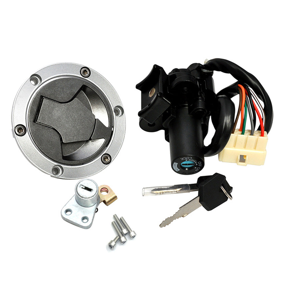 Ignition Switch, Lock & Gas Cap Key Set Suitable For Kawasaki EX250 Ninja 250-0
