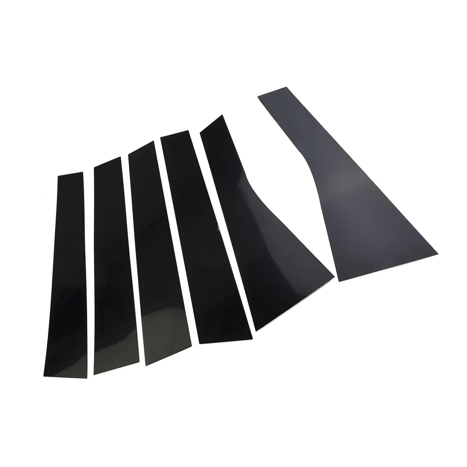 6x Black Pillar Post Cover Trims Suitable For Jeep Grand Cherokee 2011-2021-2