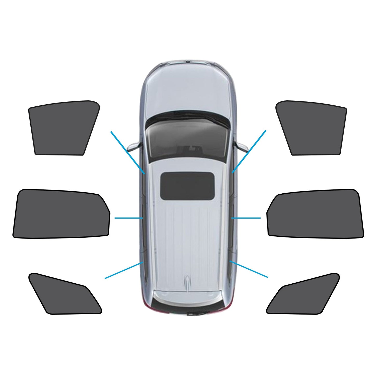 Window Magnetic Mesh Sun Shades Suitable For Kia Sportage 2021-2024 UV Protection-4