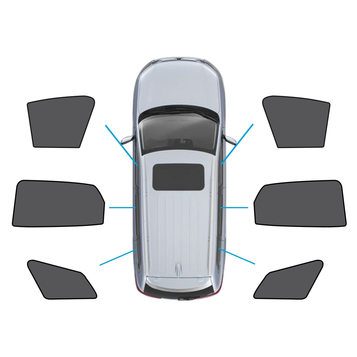 Window Magnetic Mesh Sun Shades Suitable For Kia Sportage 2021-2024 UV Protection-4