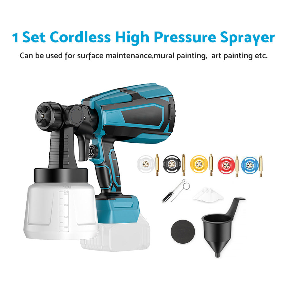 Cordless High Pressure Spray Gun Airless Paint Sprayer For Makita Battery-1