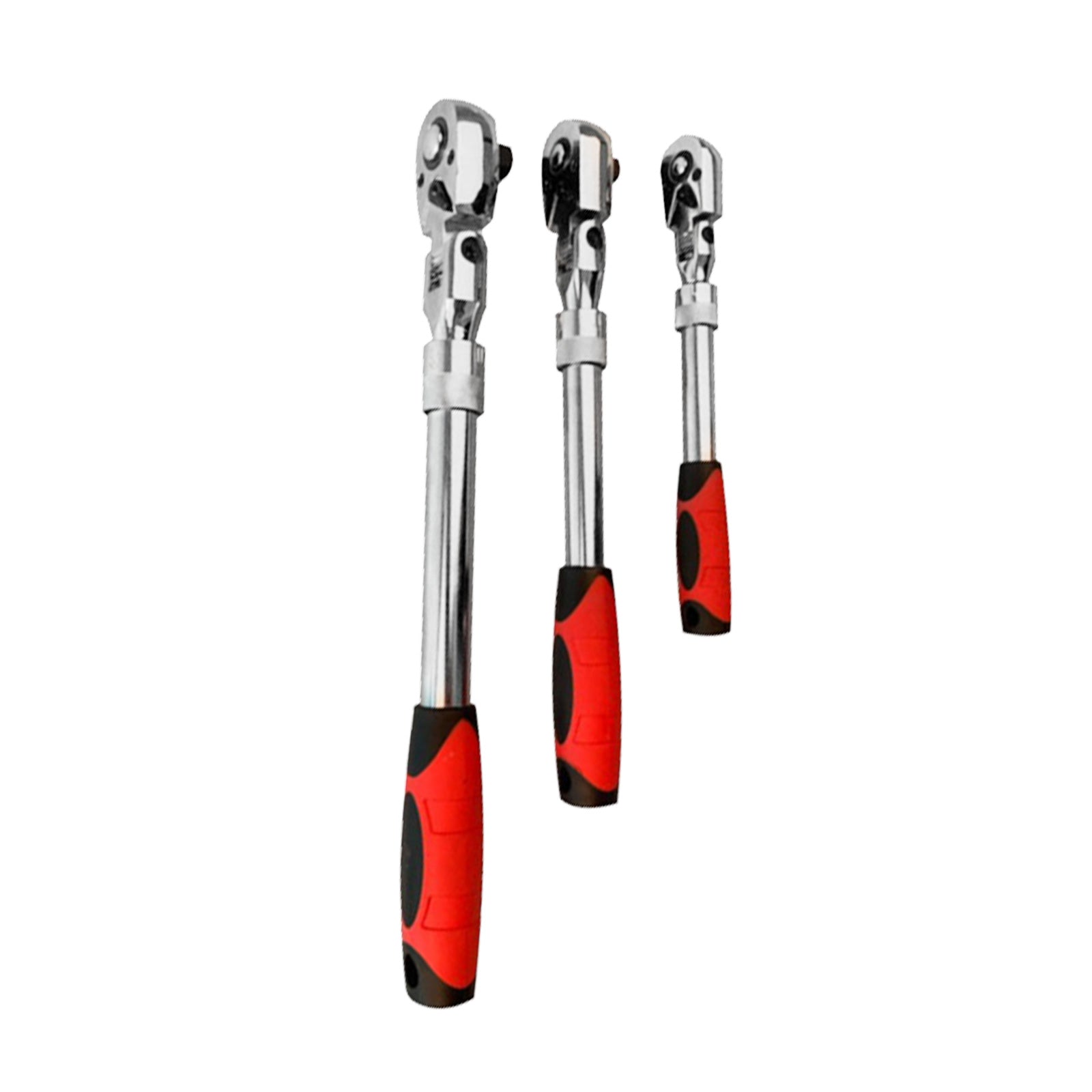 Ratchet Wrench Socket Set 3x 1/4", 3/8", 1/2" Drive Handle 72-Tooth Quick Release-1