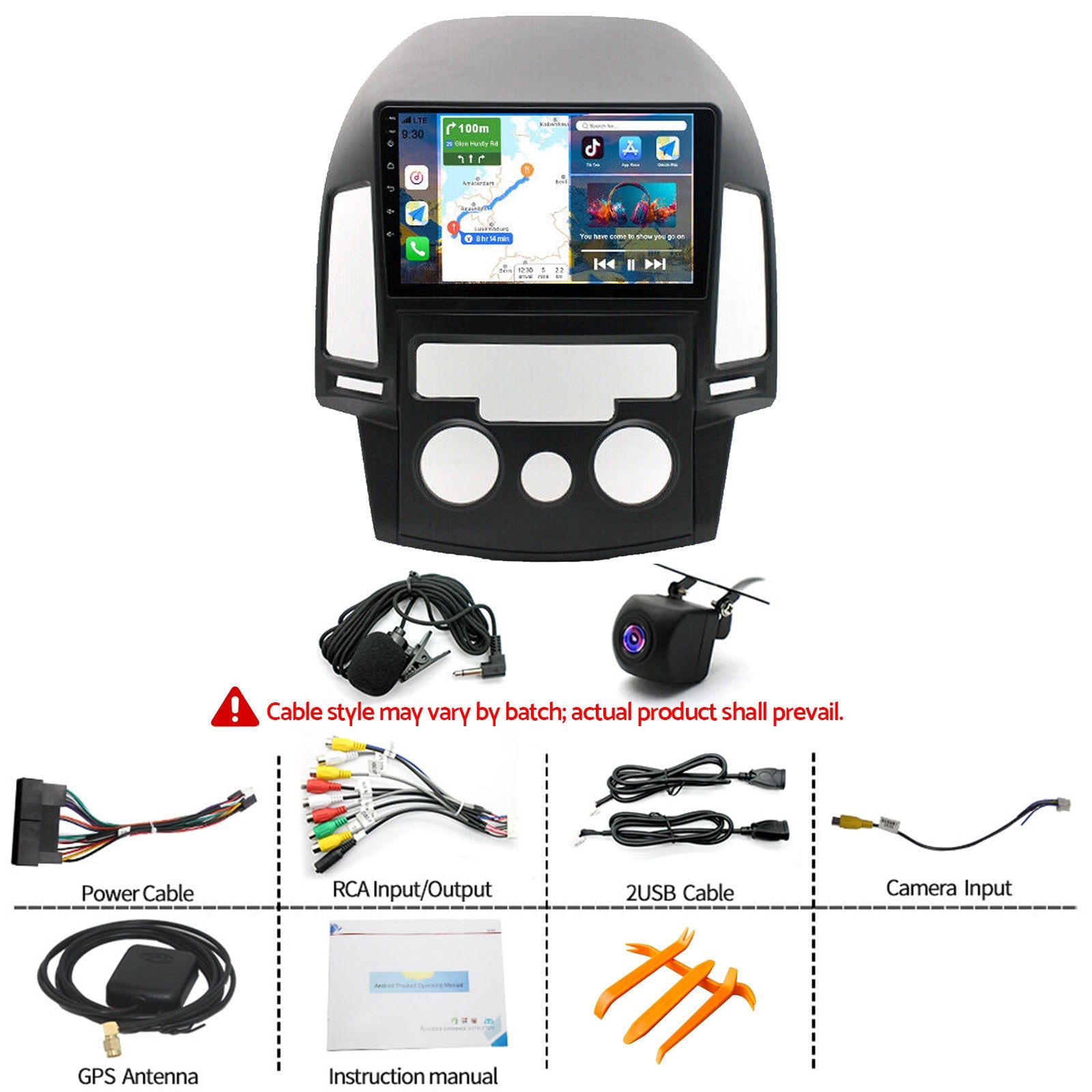 In-Dash Units Android 13 Stereo GPS CarPlay Suitable For Hyundai i30 2006-2011-5