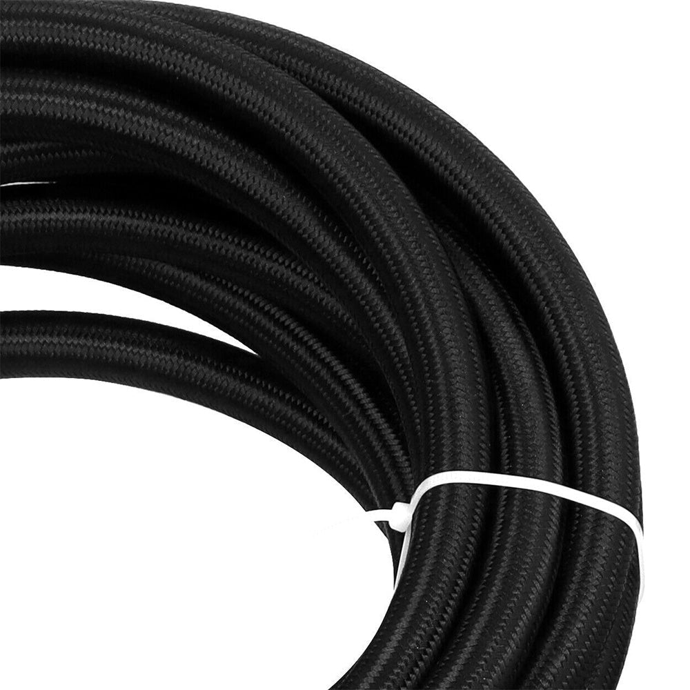 8AN E85 Stainless Steel Braided PTFE Fuel Line Hose Swivel Fittings Kit 20FT 6M - Frazy's Auto Parts
