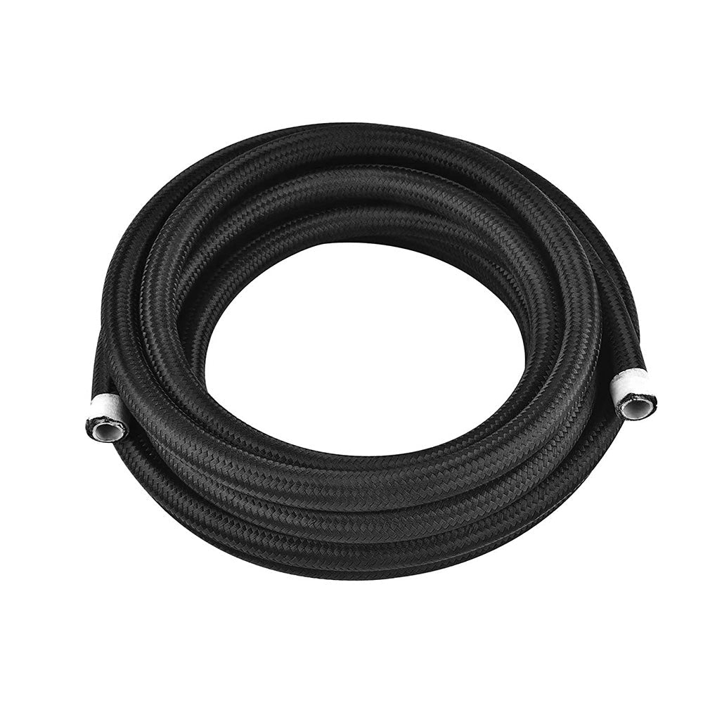 8AN E85 Stainless Steel Braided PTFE Fuel Line Hose Swivel Fittings Kit 20FT 6M - Frazy's Auto Parts