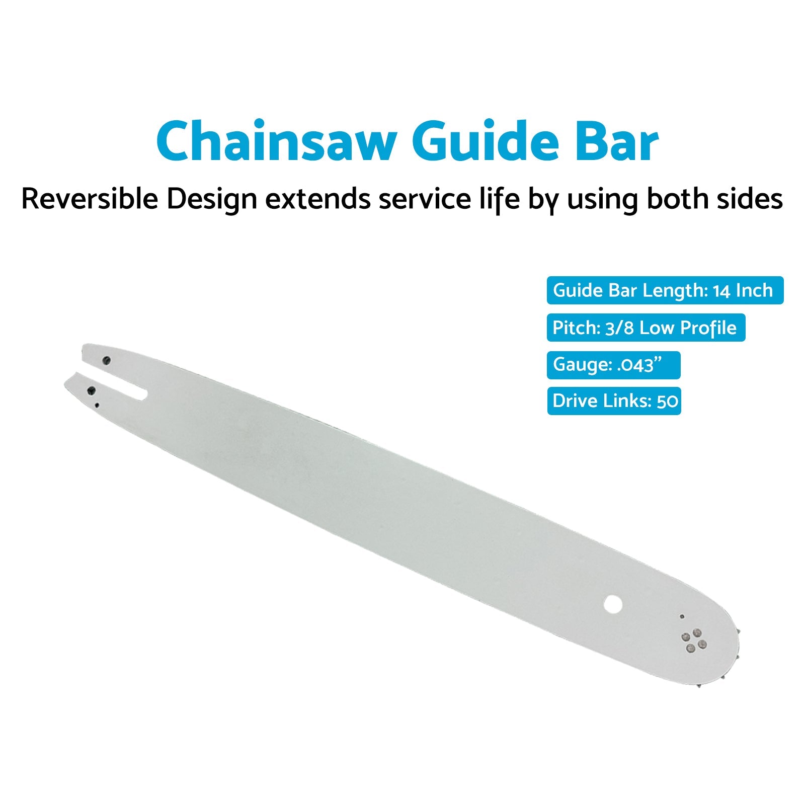 14'' 3/8LP .043 50DL Chainsaw Bar Suitable For Stihl MS180 MS181 MS181C MS 191-5