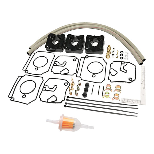 3x Carburetor Rebuild Kit Suitable For Yamaha 2-Stroke 40HP / 50HP Outboard Motor-0