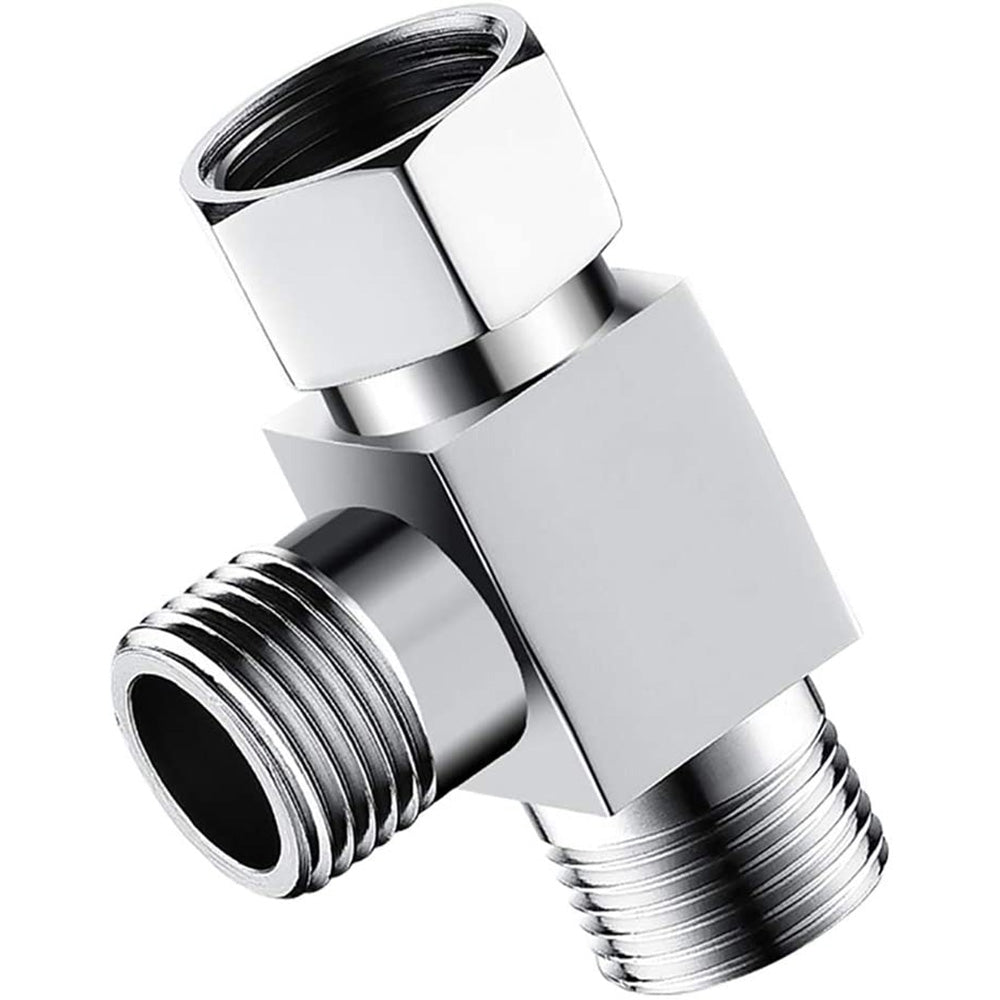 T Connector Toilet Bidet G1/2  3 Way Brass Chrome Diverter T Adapter AU-4