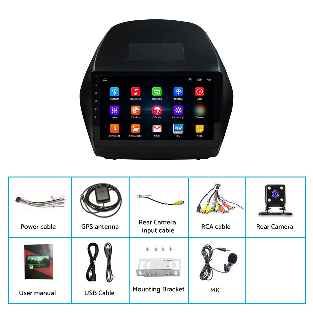 32G Car Stereo Radio Head Unit CarPlay 10. 1 inch  Android11 Suitable For Hyundai IX35-1
