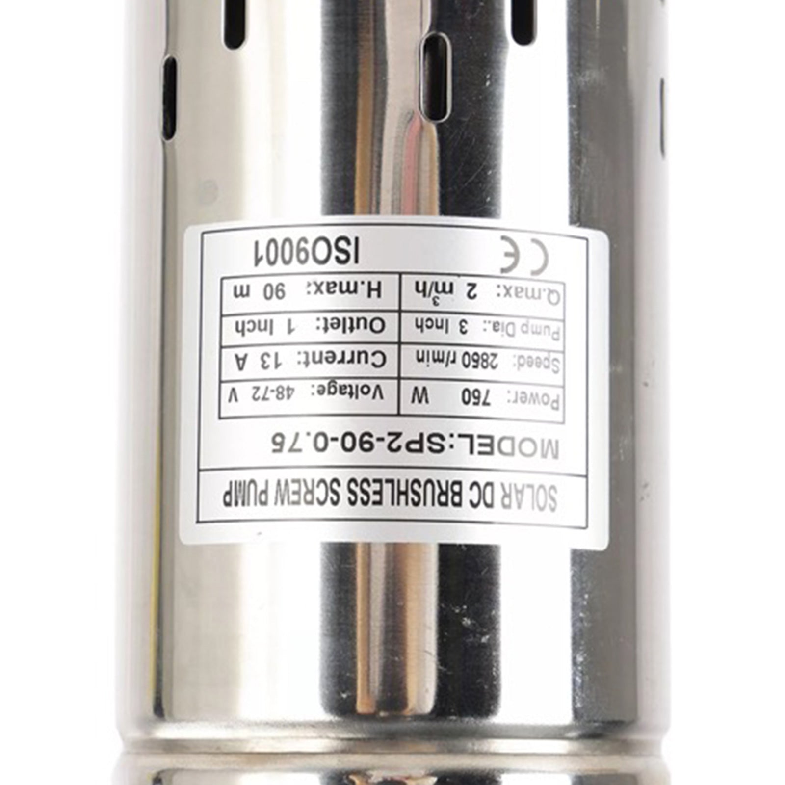 3in 48V 750W Deep Well Solar Submersible Bore Hole Water Pump With 15M Line-4