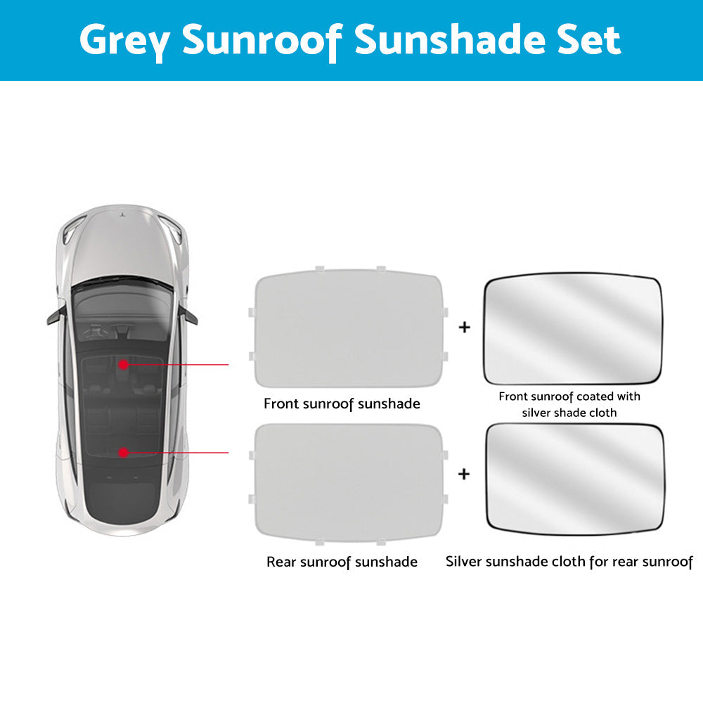 Glass Sunroof Shade Mesh Suitable For Tesla Model Y Sunroof Window UV Protection-8