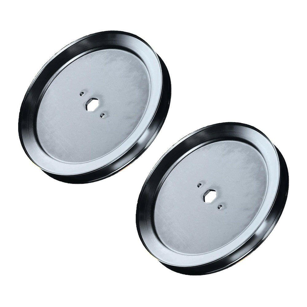 2x Blade Spindle Pulley Suitable For John Deere Sabre Mowers D105 GX20367-0