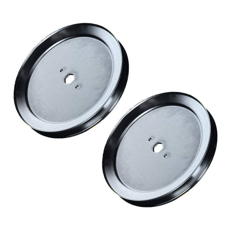 2x Blade Spindle Pulley Suitable For John Deere Sabre Mowers D105 GX20367-0