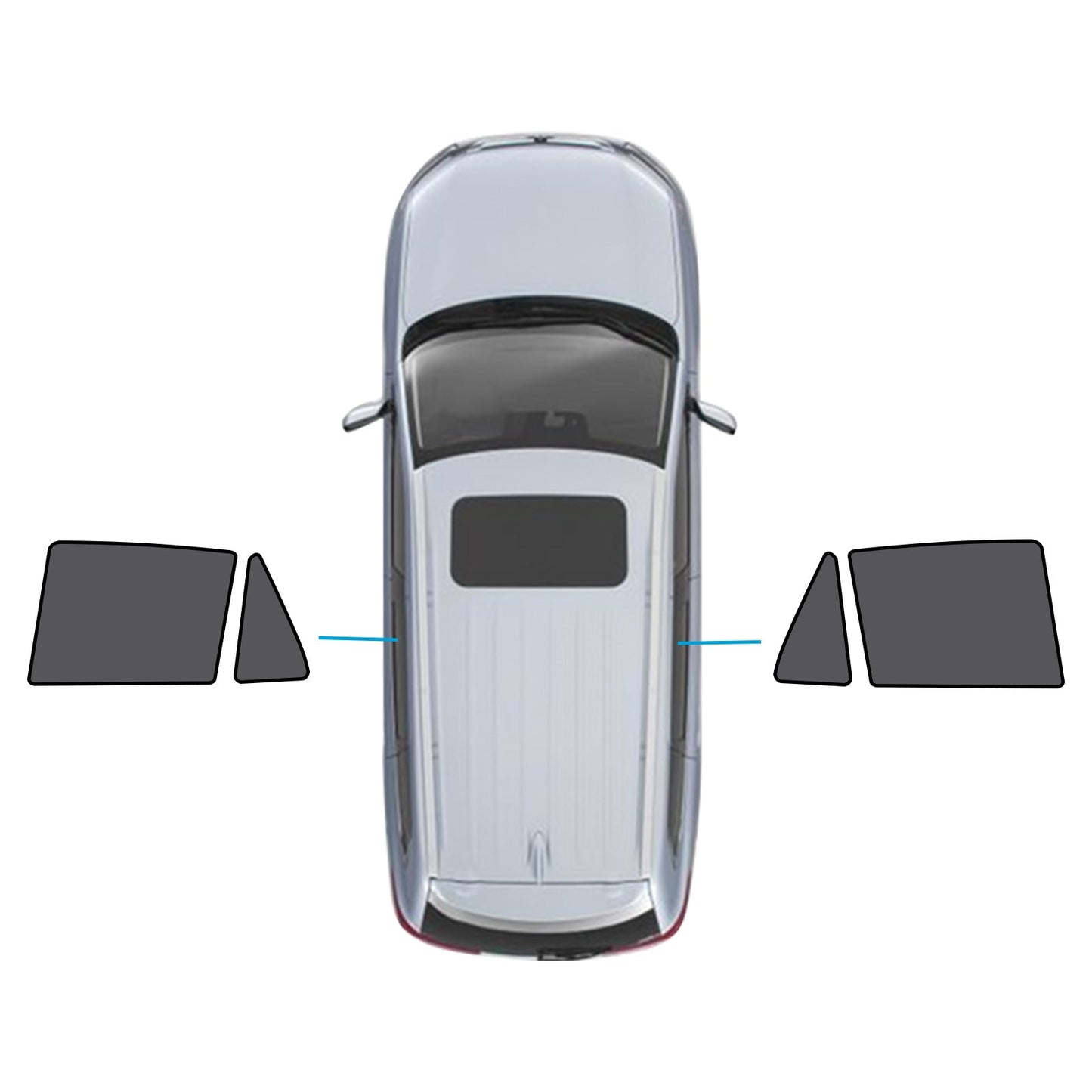 Car Window Magnetic Mesh Sun Shade Suitable For BMW X5 E70 2006-2013-4