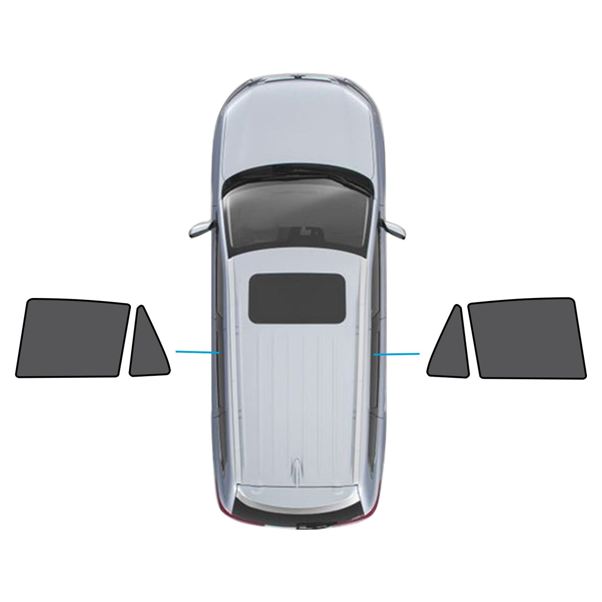 Car Window Magnetic Mesh Sun Shade Suitable For BMW X5 E70 2006-2013-4