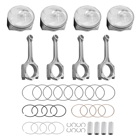 4x Piston & Rings With Connecting Rod Kit Suitable For Kia Soul / Forte / Koup 2.0L 2014-2018-0