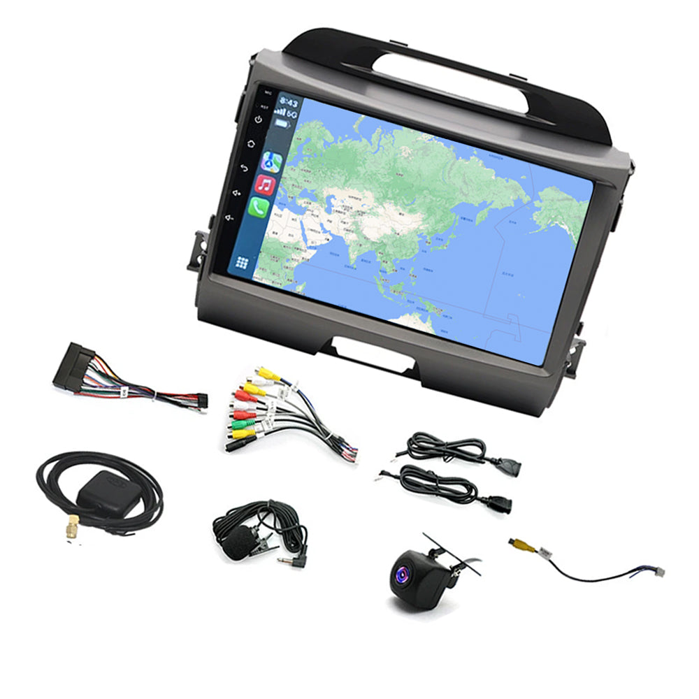 9 inch Wireless CarPlay Android 14 GPS Head Unit Suitable for Kia Sportage-0