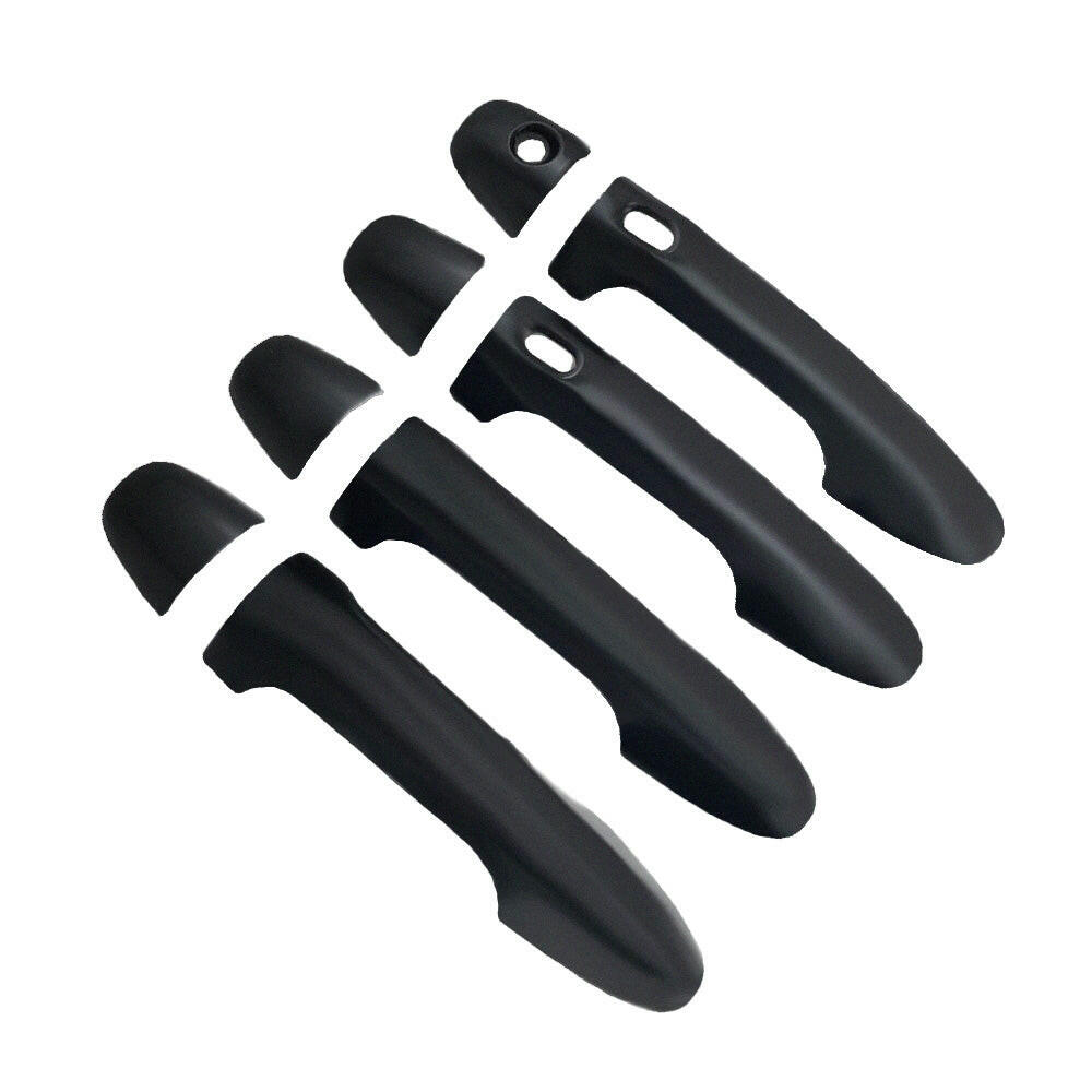 4x Door Handle Covers Matte Black Suitable For Toyota Hilux N80 2015-2021-1