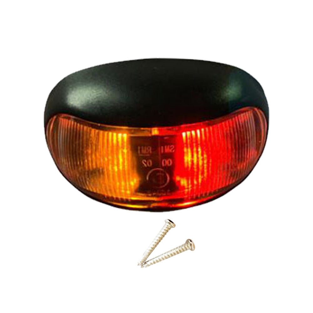 8pcs 2 LED Clearance Lights Side Marker Lamp Red Amber Trailer Truck 12V 24V - Frazy's Auto Parts