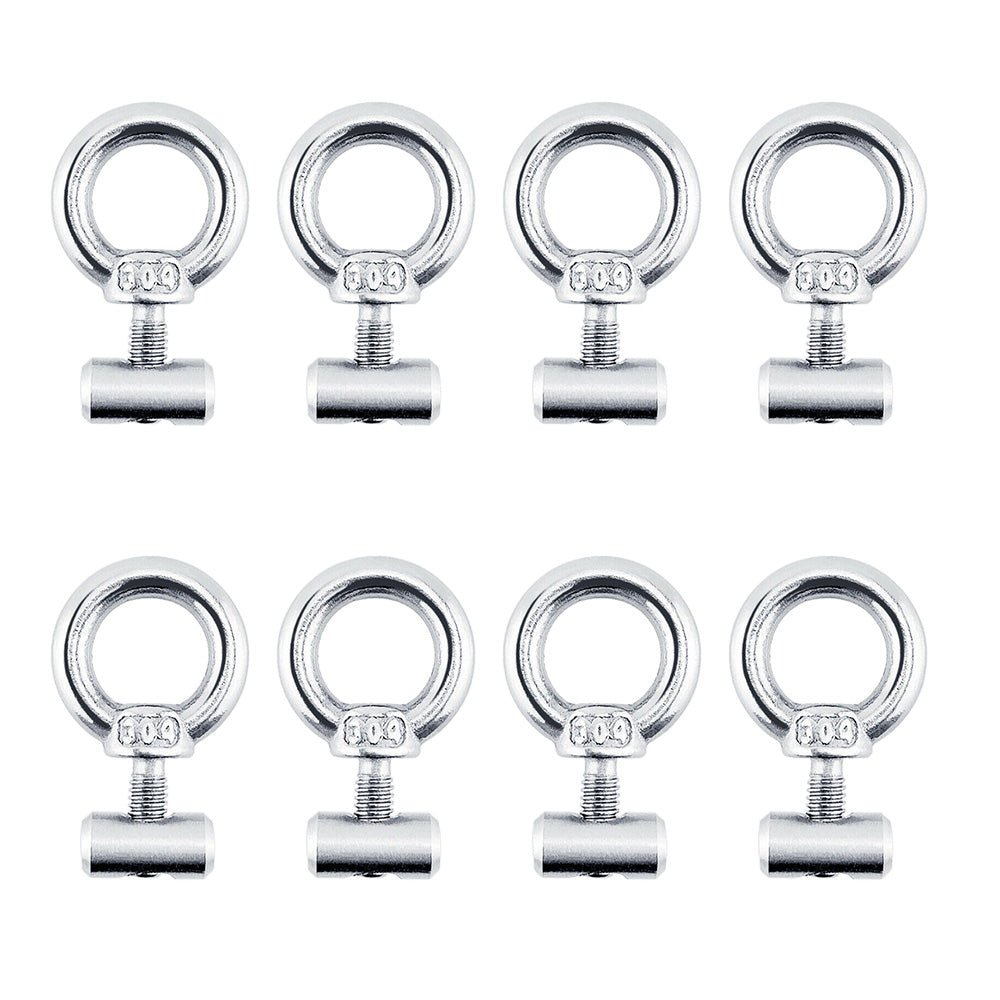 8x Awning Rail Stoppers & Track Screws Suitable For Boat / RV / Caravan Stainless Steel - Frazy's Auto Parts