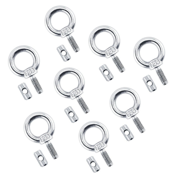 8x Awning Rail Stoppers & Track Screws Suitable For Boat / RV / Caravan Stainless Steel - Frazy's Auto Parts