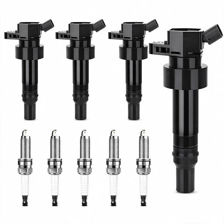Ignition Coil and Spark Plug Kit Suitable for Hyundai Accent Elantra Veloster-0