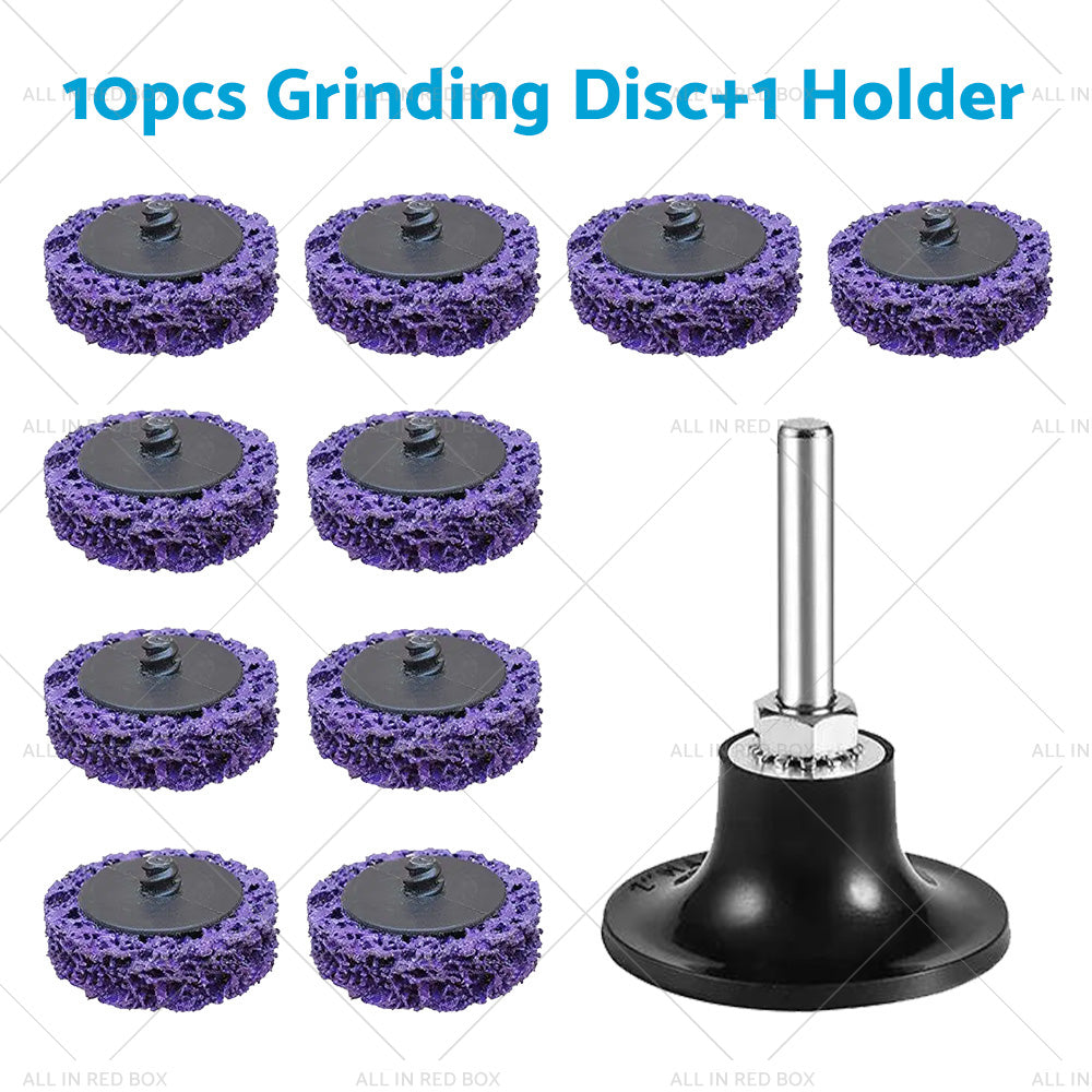 10/20/30x 50mm Poly Strip Disc Wheel Suitable For Angle Grinder Paint & Rust Removal-5