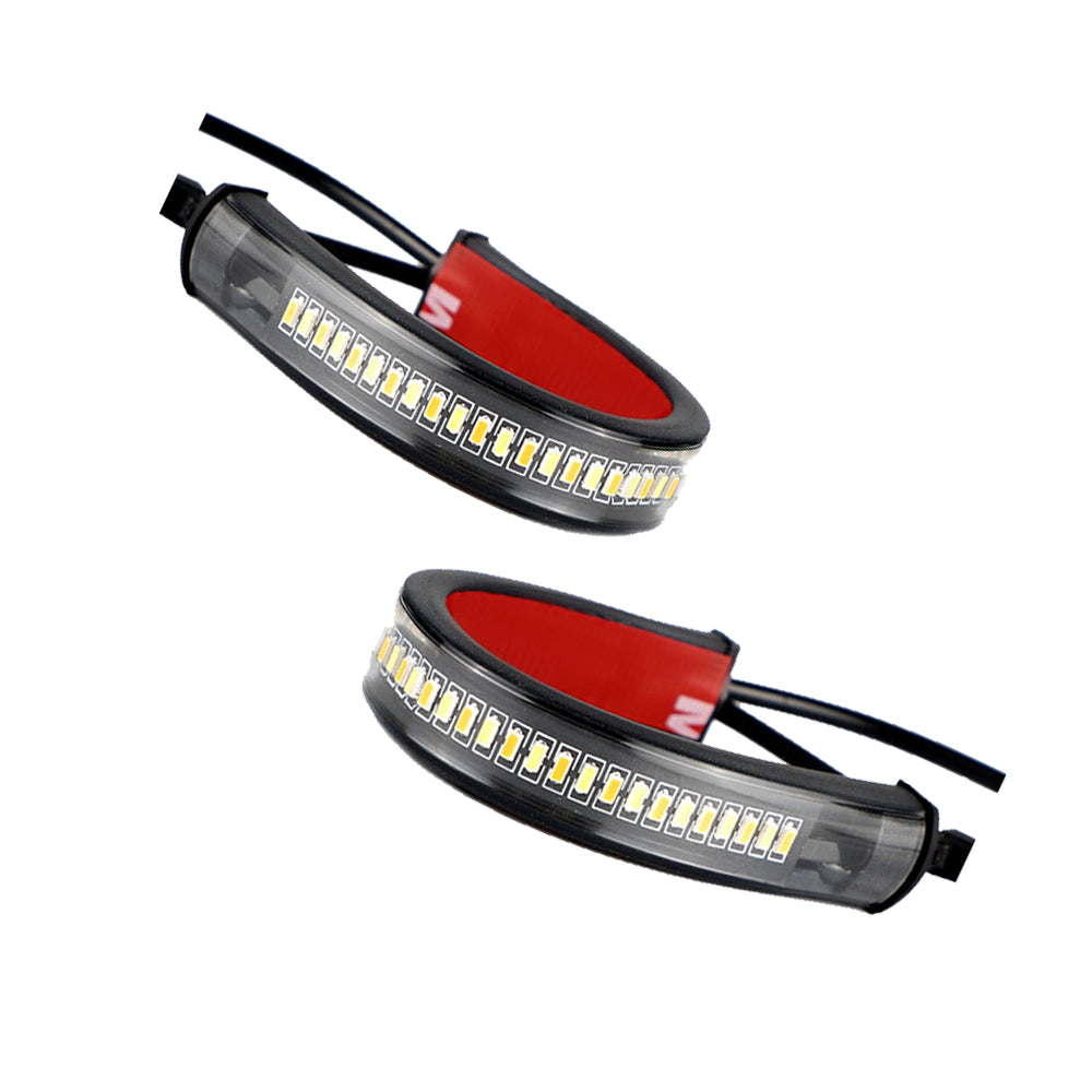 2x LED Universal Motorcycle Fork Turn Signal Indicator Blinker Amber Light Strip Suitable For Motorcycle-1